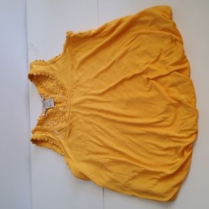 Cute Yellow Flower lace top